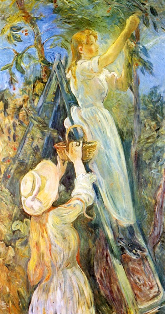 The Cherry tree by Berthe Morisot, 1891, vintage art, modern poster print