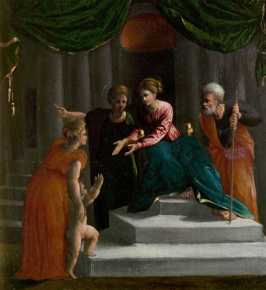 The Christ Child Learning to Walk, vintage artwork by Dosso Dossi, A3 (16x12") Poster Print