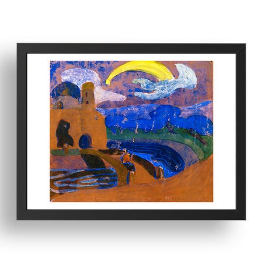 The Comet also knownas Night Rider  1900 by Wassily Kandinsky, 17x13" Frame