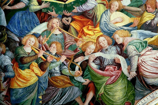 The concert of the angels, vintage artwork by Gaudenzio Ferrari, A3 (16x12") Poster Print