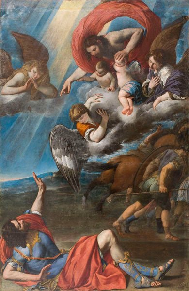 The Conversation of Saint Paul, vintage artwork by Juan Bautista Maíno, 12x8" (A4) Poster