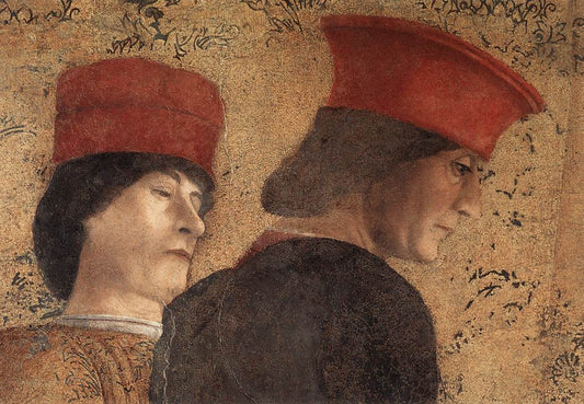 The Court of Mantua (detail), vintage artwork by Andrea Mantegna, A3 (16x12") Poster Print