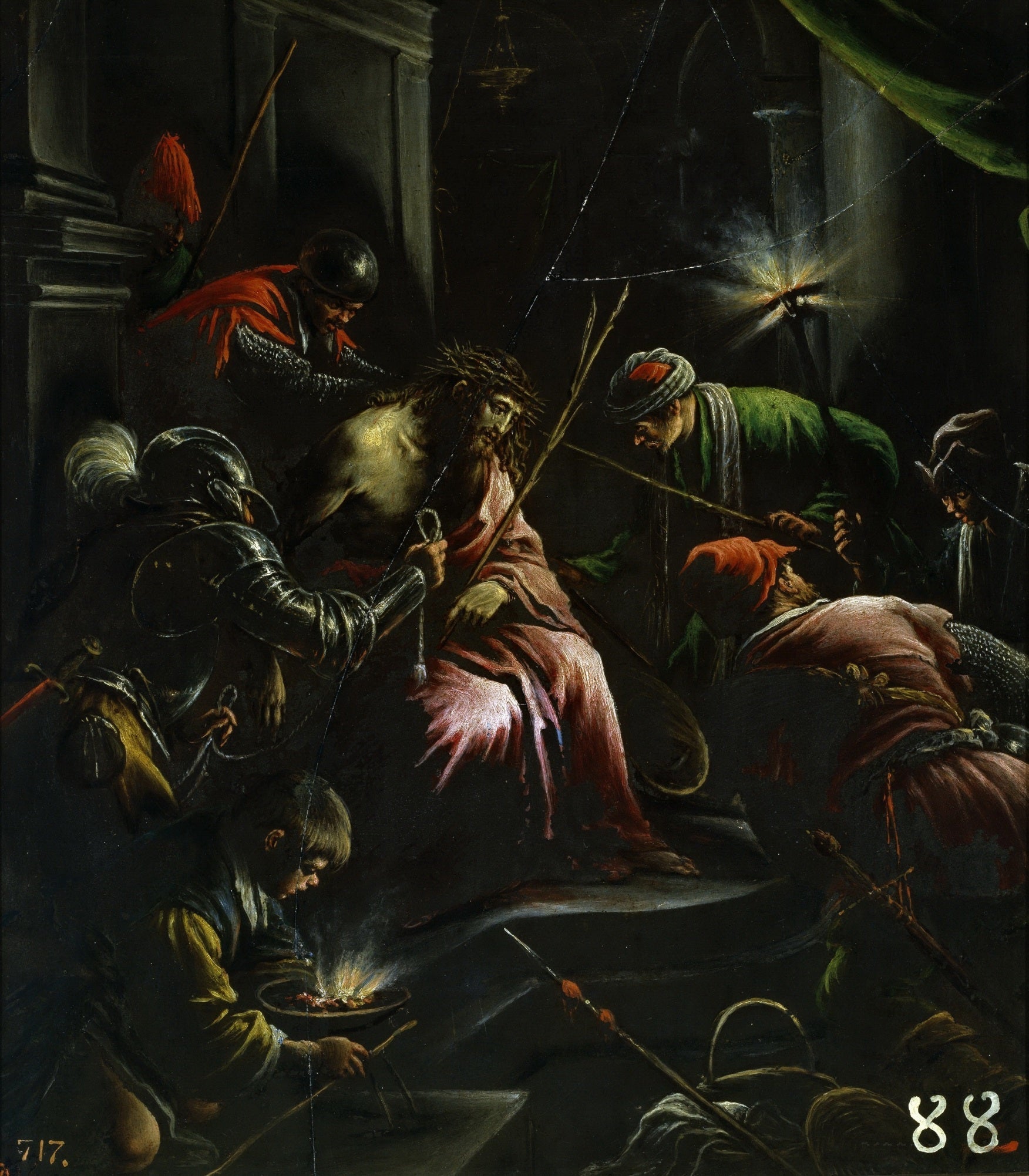 The Crowning of Thorns, vintage artwork by Leandro Bassano, A3 (16x12") Poster Print