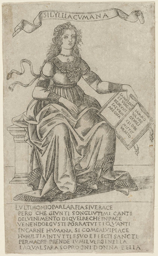 The Cumean Sibyl by  Attributed to Francesco Rosselli, 23x16"( A2 size) Poster Print