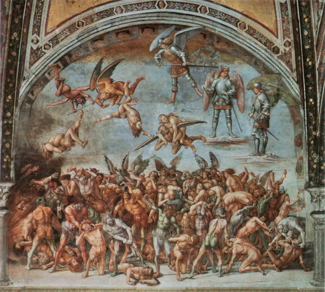The Damned, vintage artwork by Luca Signorelli, A3 (16x12") Poster Print