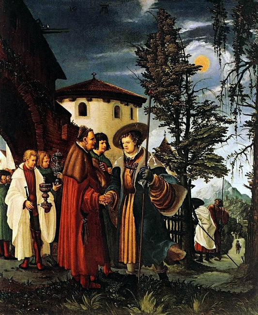 The Departure of St. Florian, vintage artwork by Albrecht Altdorfer, A3 (16x12") Poster Print