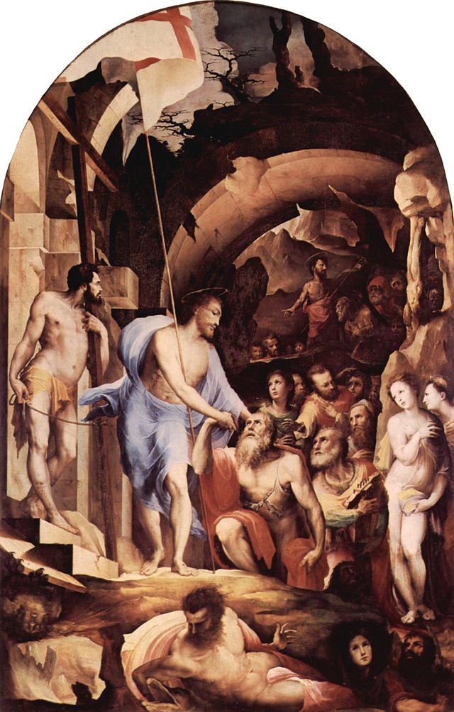 The Descent of Christ in Limbo, vintage artwork by Domenico Beccafumi, A3 (16x12") Poster Print