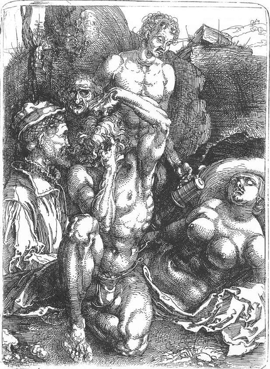 The Desperate Man, vintage artwork by Albrecht Dürer, A3 (16x12") Poster Print