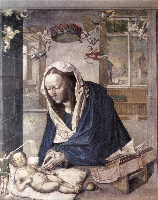 The Dresden Altarpiece (central panel), vintage artwork by Albrecht Dürer, A3 (16x12") Poster Print