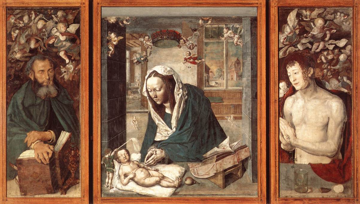 The Dresden Altarpiece, vintage artwork by Albrecht Dürer, A3 (16x12") Poster Print