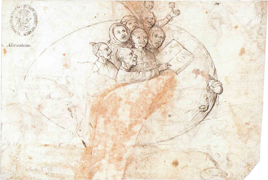 The egg concert, vintage artwork by Jheronimus Bosch, A3 (16x12") Poster Print