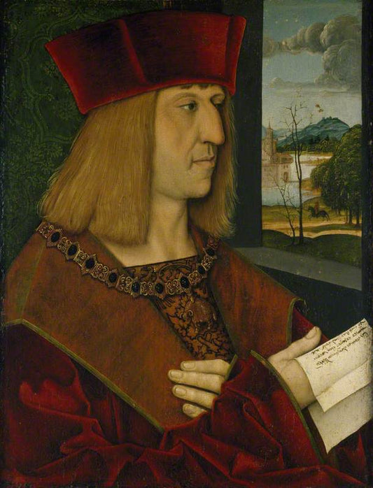 The Emperor Maximilian I (1459–1519), vintage artwork by Bernhard Strigel, A3 (16x12") Poster Print