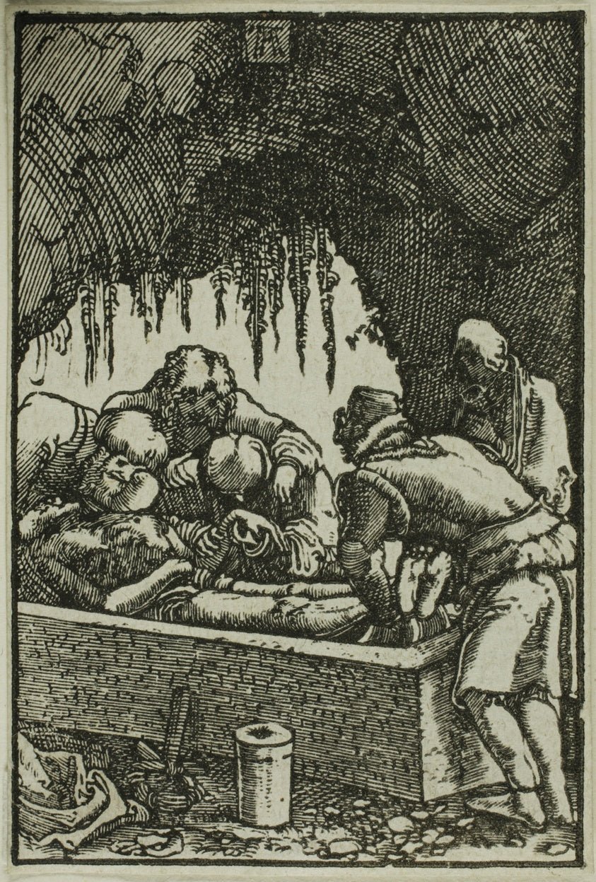 The Entombment, from The Fall and Redemption of Man by  Albrecht Altdorfer, 23x16"( A2 size) Poster Print