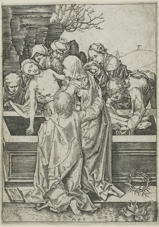 The Entombment, from The Passion by  Martin Schongauer, 23x16"( A2 size ) Poster Print