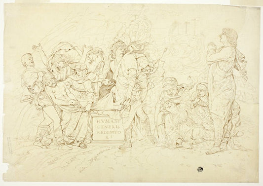 The Entombment of Christ by  Andrea Mantegna, after, 23x16"( A2 size ) Poster Print