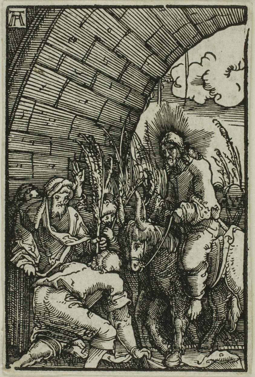The Entry into Jerusalem, from The Fall and Redemption of Man by  Albrecht Altdorfer, 23x16"( A2 size) Poster Print