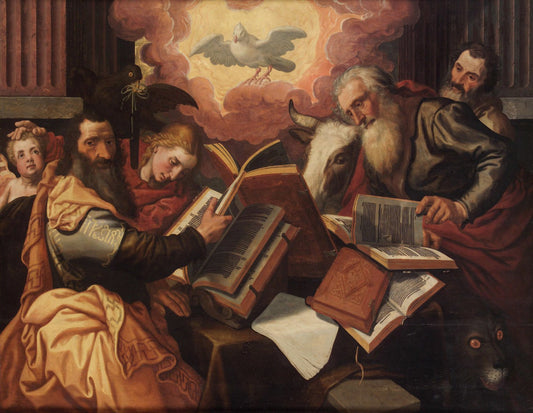 The Evangelists, vintage artwork by Pieter Aertsen, A3 (16x12") Poster Print