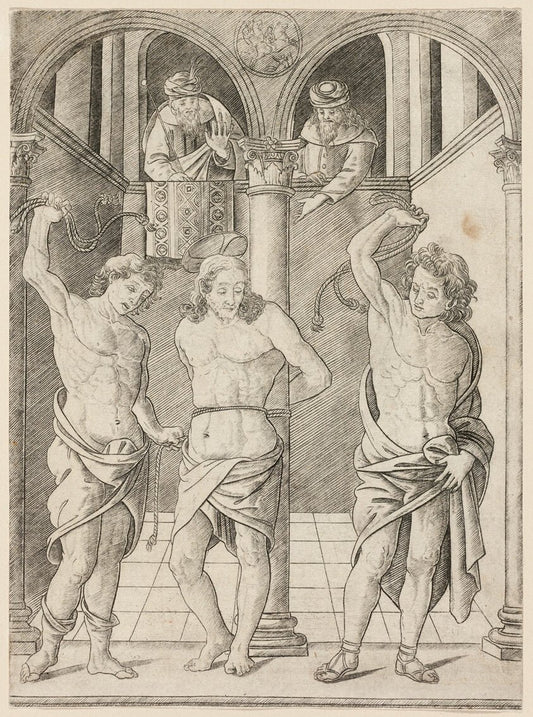 The Flagellation, plate 7 from the Life of the Virgin and Christ by  Francesco Rosselli, 23x16"( A2 size) Poster Print