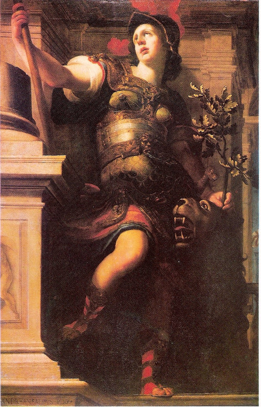 The Fortress, vintage artwork by Giovanni Andrea Ansaldo, 12x8" (A4) Poster