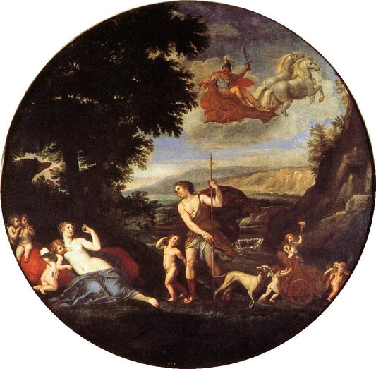 The Four Seasons 3 - Autumn, vintage artwork by Francesco Albani, 12x8" (A4) Poster