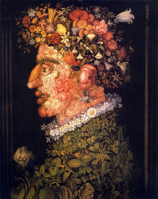 The Four Seasons (Bavarian Series) 01 - Spring, vintage artwork by Workshop of Giuseppe Arcimboldo, A3 (16x12") Poster Print