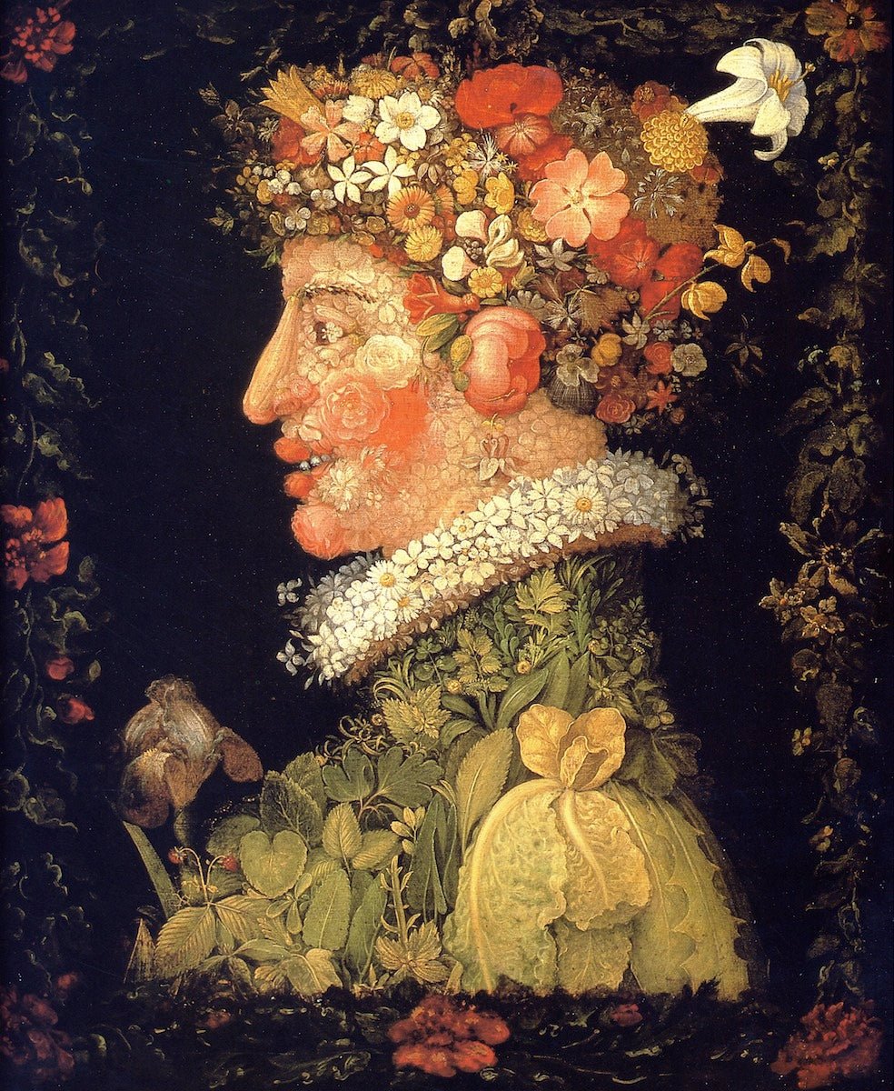 The Four Seasons (Louvre Series) 01 - Spring, vintage artwork by Giuseppe Arcimboldo, A3 (16x12") Poster Print