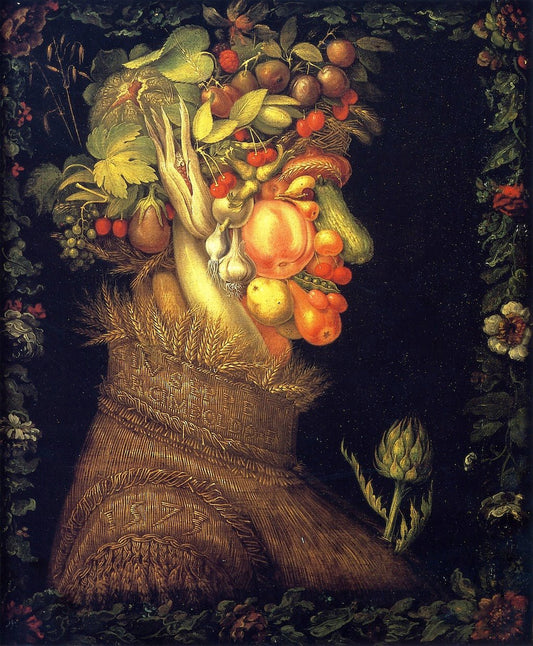 The Four Seasons (Louvre Series) 02 - Summer, vintage artwork by Giuseppe Arcimboldo, A3 (16x12") Poster Print