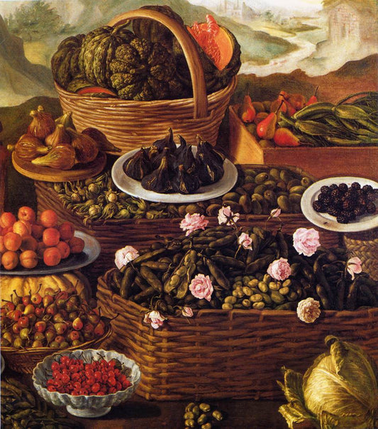 The Fruit Seller (detail), vintage artwork by Vincenzo Campi, A3 (16x12") Poster Print