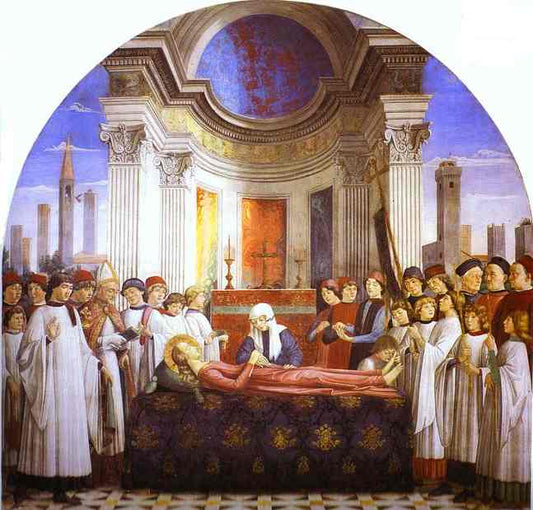 The Funeral of St. Fina, vintage artwork by Domenico Ghirlandaio, A3 (16x12") Poster Print