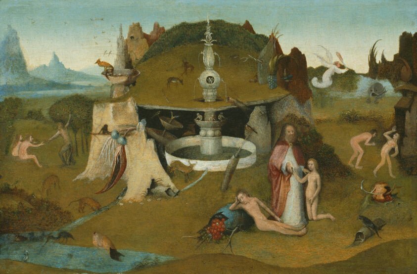 The Garden of Paradise by  Workshop of Hieronymus Bosch, 23x16"( A2 size) Poster Print