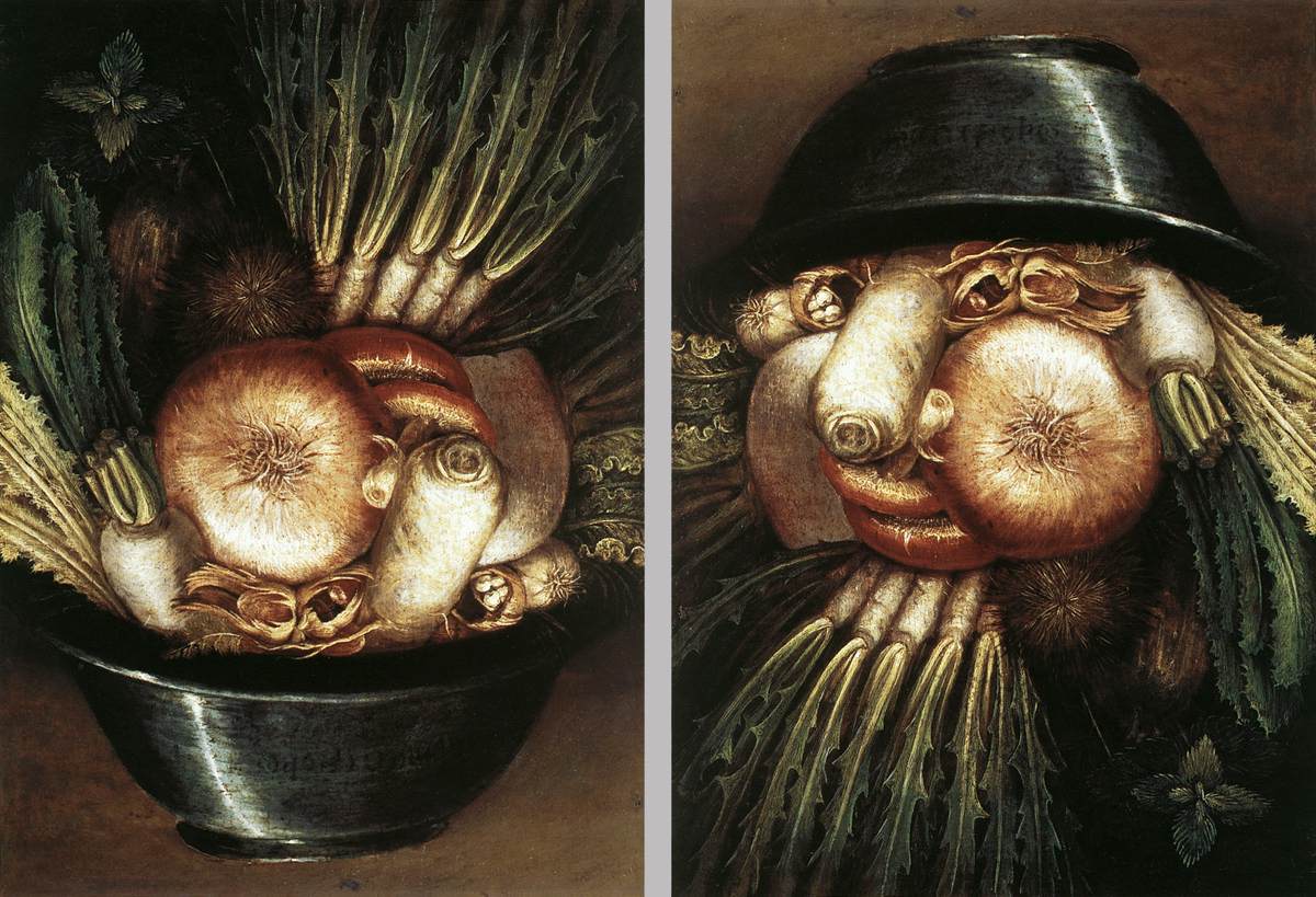 The Gardener (up and down), vintage artwork by Giuseppe Arcimboldo, A3 (16x12") Poster Print