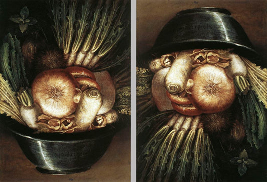 The Gardener (up and down), vintage artwork by Giuseppe Arcimboldo, A3 (16x12") Poster Print
