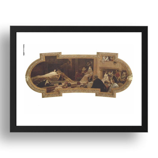 The Globe Theatre in London 1888 by Gustav Klimt, 17x13" Frame