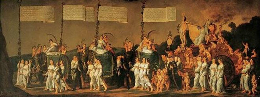 The Glorification of Prince William I of Orange, vintage artwork by Hendrick Pot, 12x8" (A4) Poster