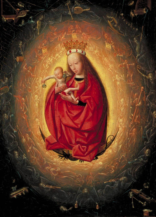 The Glorification of the Virgin, vintage artwork by Workshop of Geerten tot Sint Jans, A3 (16x12") Poster Print