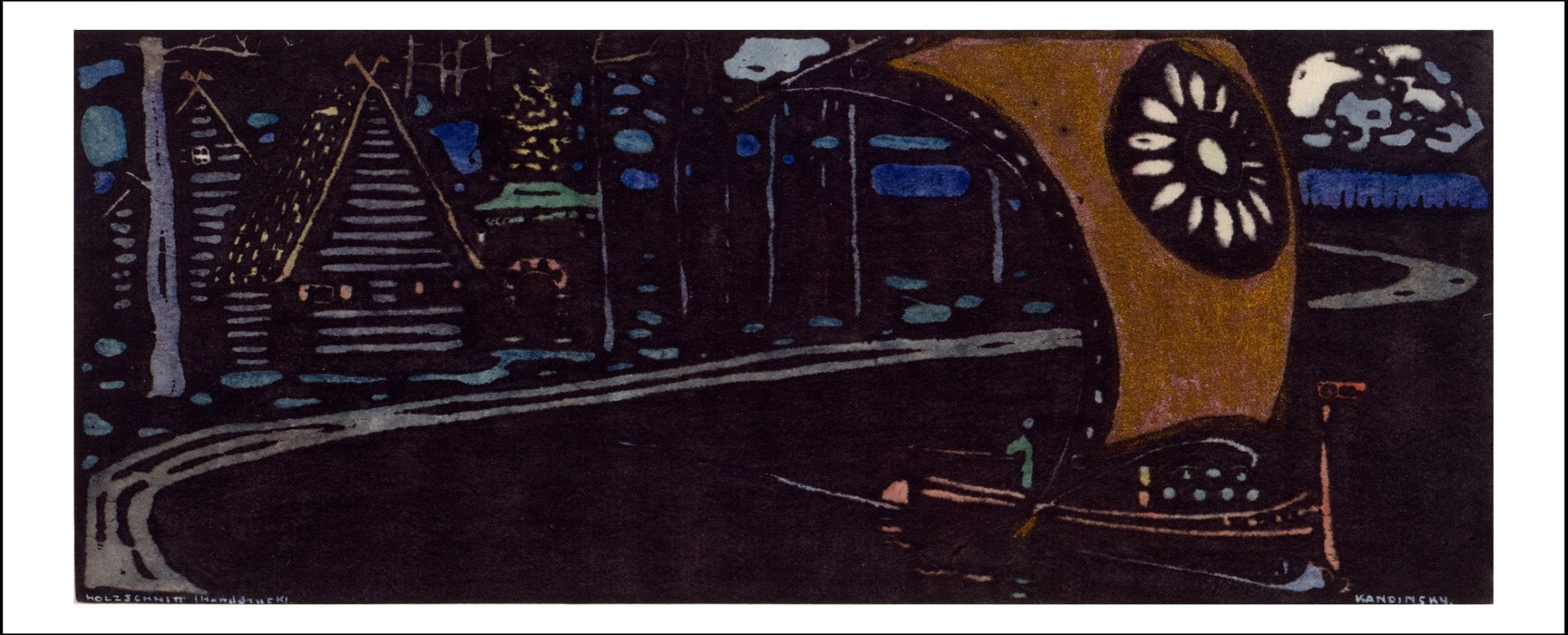 THE GOLDEN SAIL by Wassily Kandinsky, 23x16"( A2 size ) Poster Print