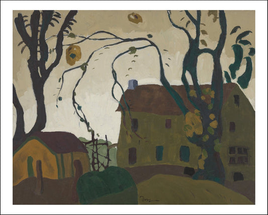 The Green House by Arthur Dove, vintage art, modern poster print