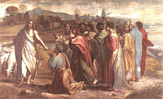 The Handing-over the Keys, vintage artwork by Raphael, A3 (16x12") Poster Print