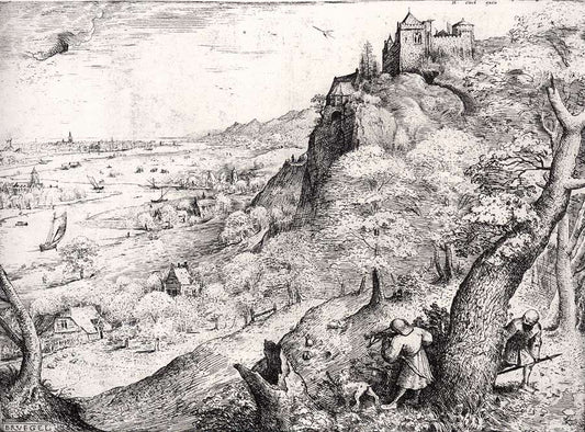 The Hare Hunt, vintage artwork by Pieter Bruegel the Elder, A3 (16x12") Poster Print