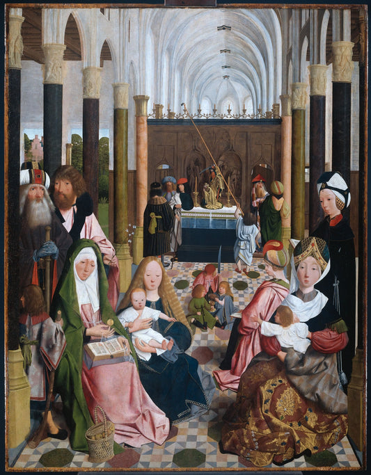 The Holy Kinship, vintage artwork by Geerten tot Sint Jans, A3 (16x12") Poster Print
