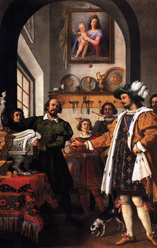 The Honesty of Eligius, vintage artwork by Jacopo Chimenti, 12x8" (A4) Poster