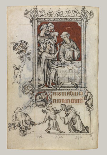 The Hours of Jeanne d'Evreux, vintage artwork by Jean Pucelle, A3 (16x12") Poster Print