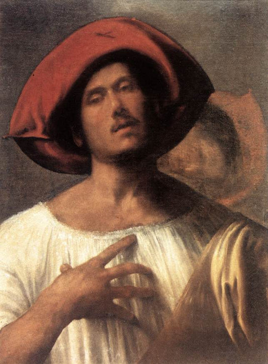 The Impassioned Singer, vintage artwork by Attributed to Giorgione, A3 (16x12") Poster Print