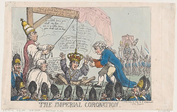 The Imperial Coronation July 31, 1804-Thomas Rowlandson , vintage art, A3 (16x12") Poster Print