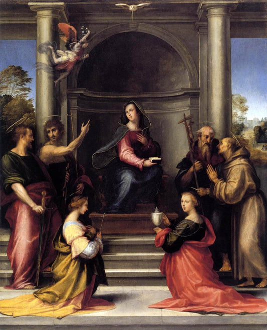 The Incarnation of Christ, vintage artwork by Fra Bartolomeo, A3 (16x12") Poster Print