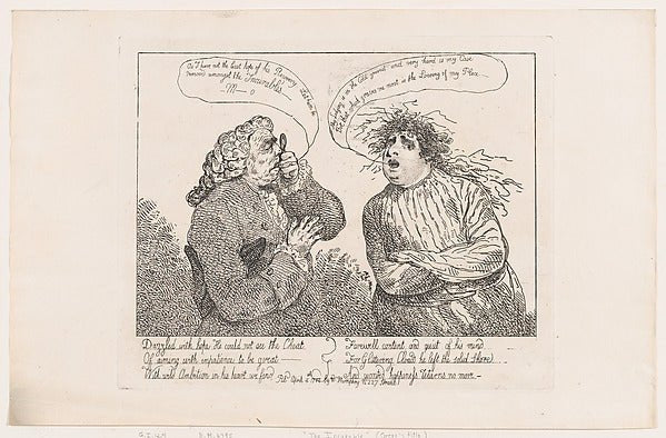 The Incurable April 4, 1784-Thomas Rowlandson , vintage art, A3 (16x12") Poster Print