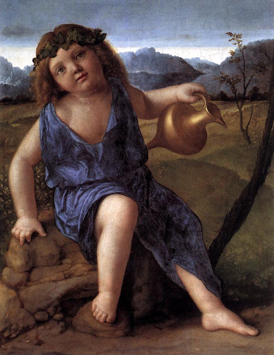 The InfantBacchus, vintage artwork by Giovanni Bellini, A3 (16x12") Poster Print