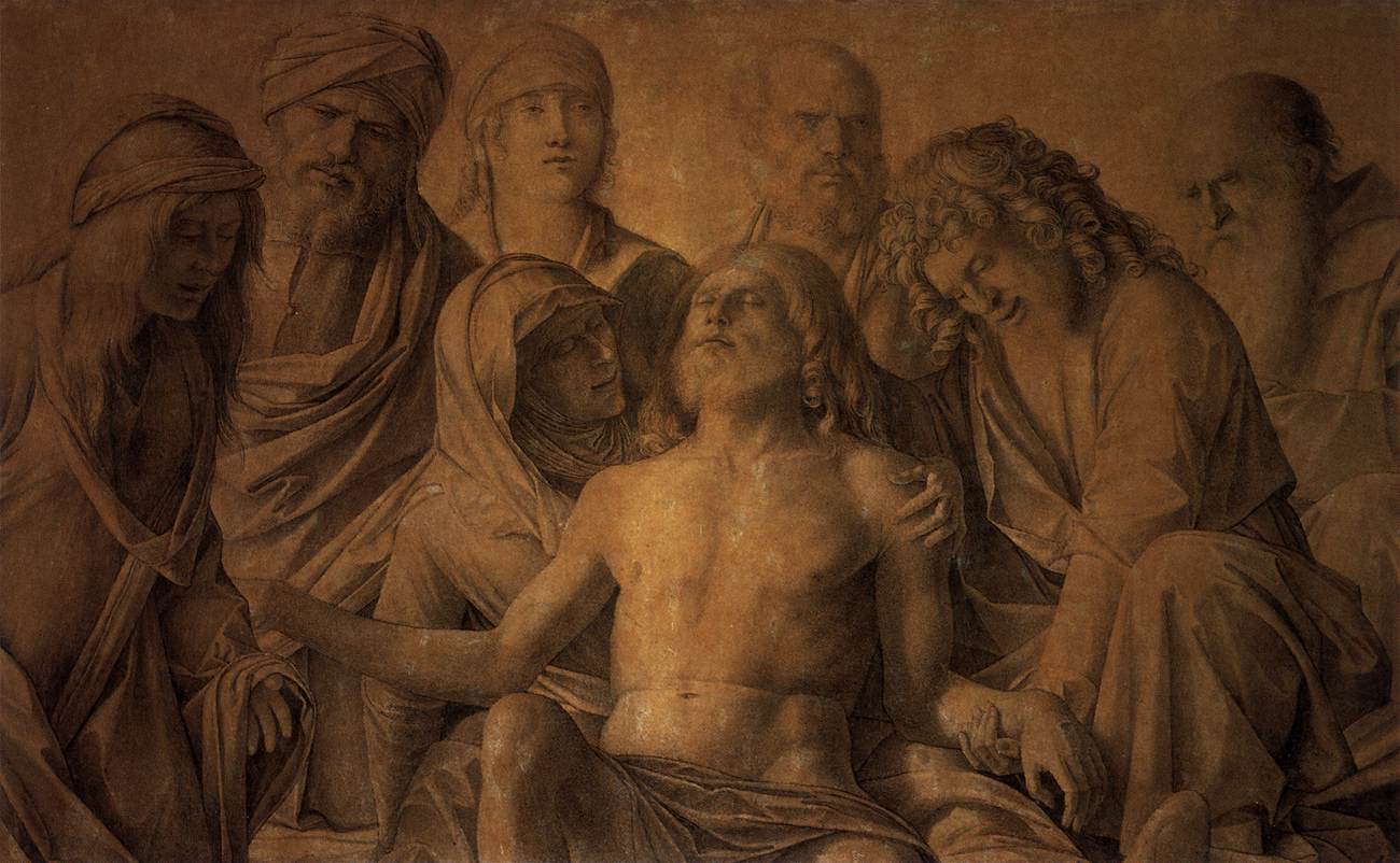 The Lamentation over the Body of Christ, vintage artwork by Giovanni Bellini, A3 (16x12") Poster Print