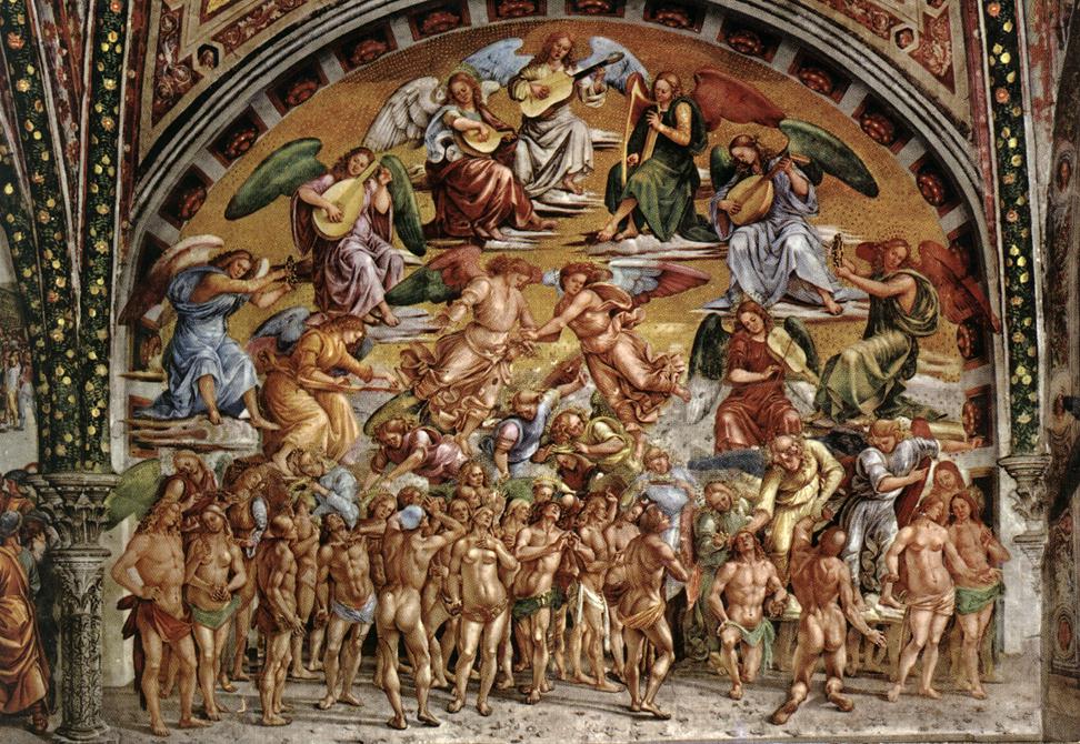 The Last Judgement by Luca Signorelli, vintage art, modern poster print