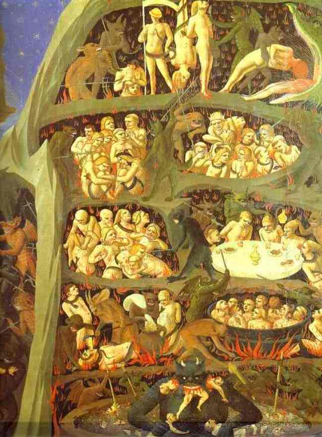 The Last Judgement (detail 3), vintage artwork by Fra Angelico, A3 (16x12") Poster Print